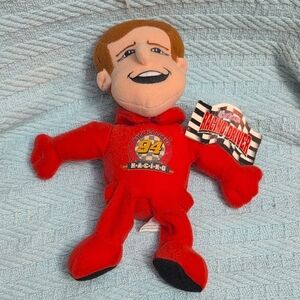 Racing Driver Plush Toy - Red Coolbeans Bill Elliott # 94  1999